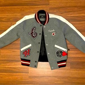 Coach Metallic patch Wool Varsity Jacket | S